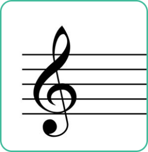 the treble clef